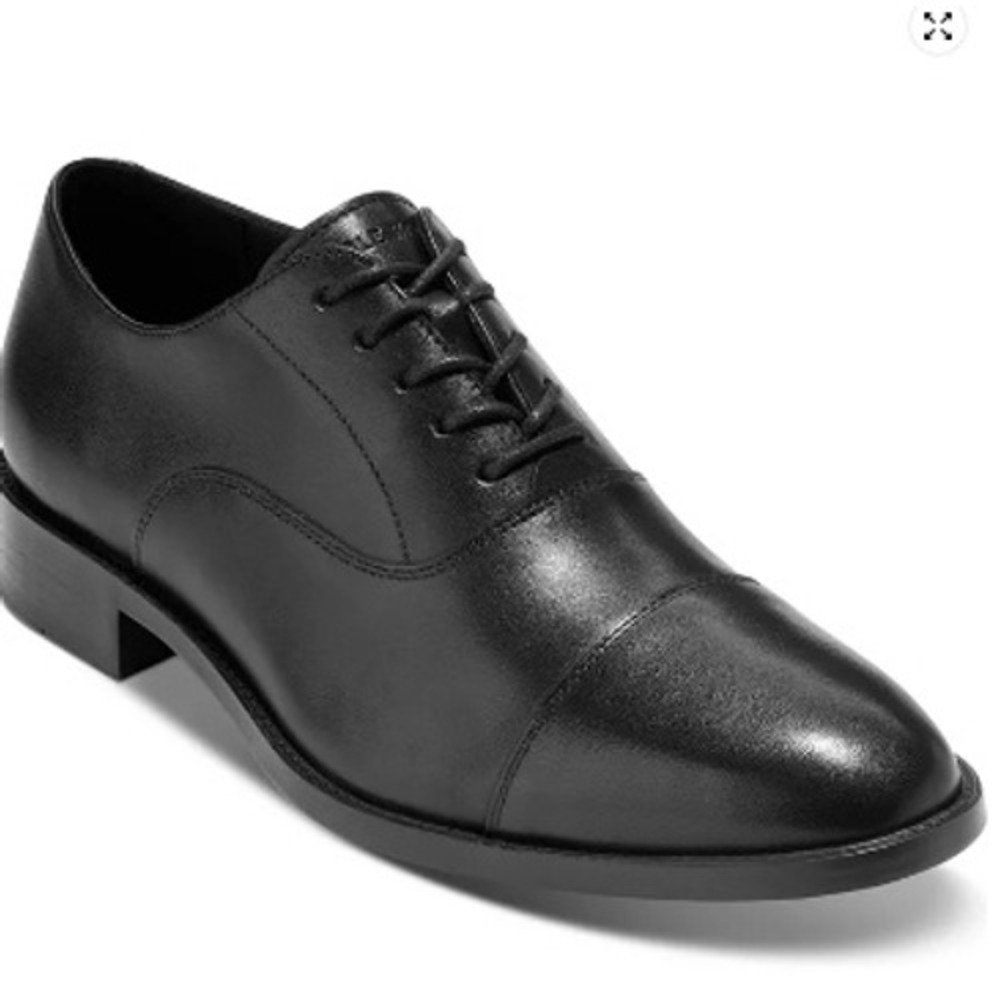 Cole Haan Hawthorne Plain Ox Black Leather Dress Shoes C32351 Men's 9.5 M NEW